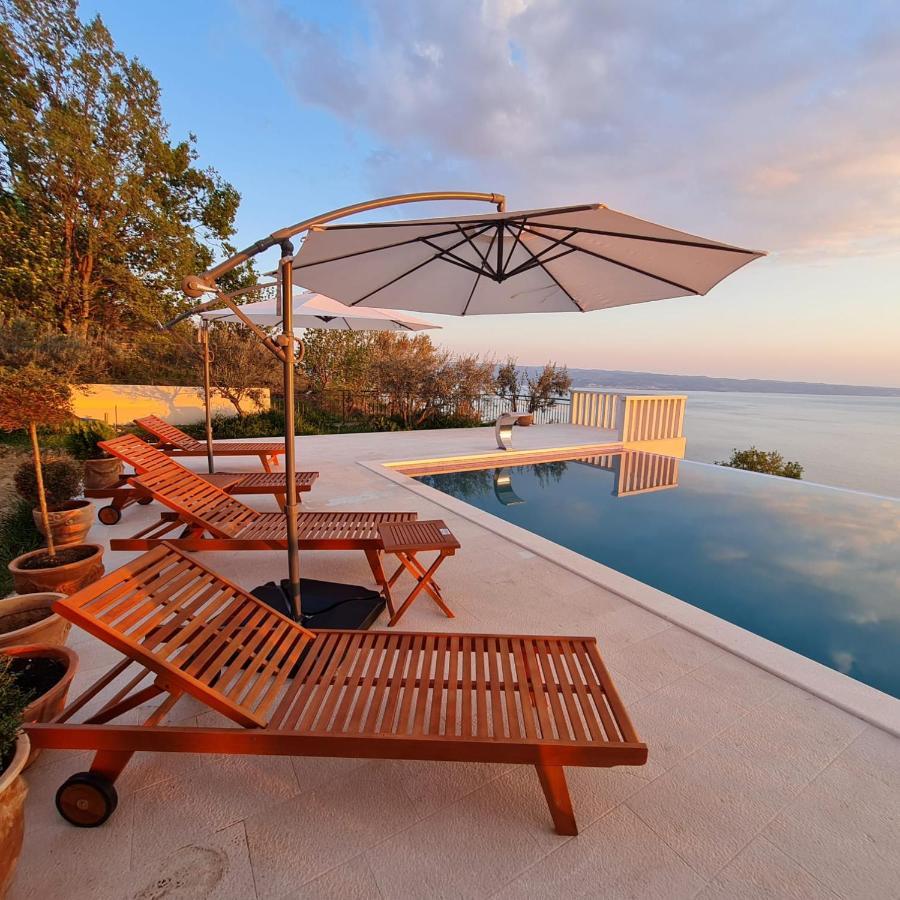 Sea View Luxury Apart Hotel Villa Conte With Swiming Pool And Romantic Spa Podstrana Eksteriør bilde