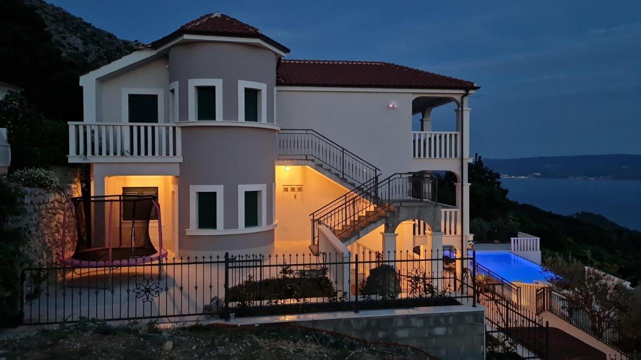 Sea View Luxury Apart Hotel Villa Conte With Swiming Pool And Romantic Spa Podstrana Eksteriør bilde